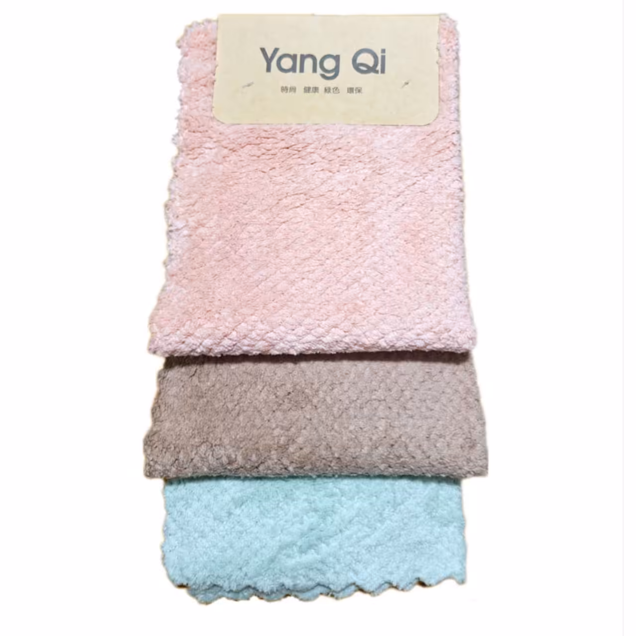 دستمال حوله ای ضخیم میکروفایبر 3 عددی Yang Qi