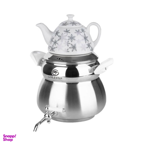 ست کتری و قوری گلستان مدل Sayeh-W گنجایش 6 لیتر