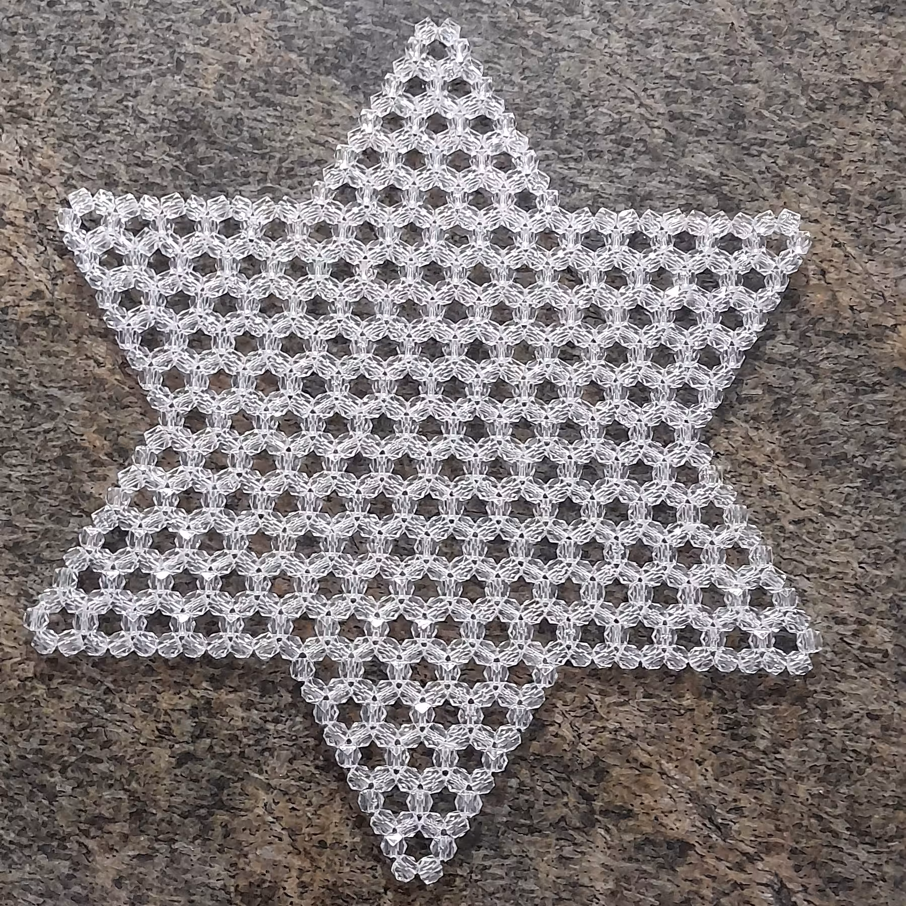 رومیزی کریستالی طرح ستاره(فروش تکی )