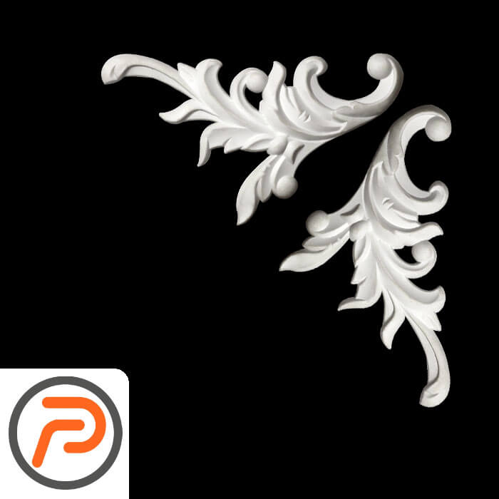 گوشه تزئینی طرح منبت pvc کد 95