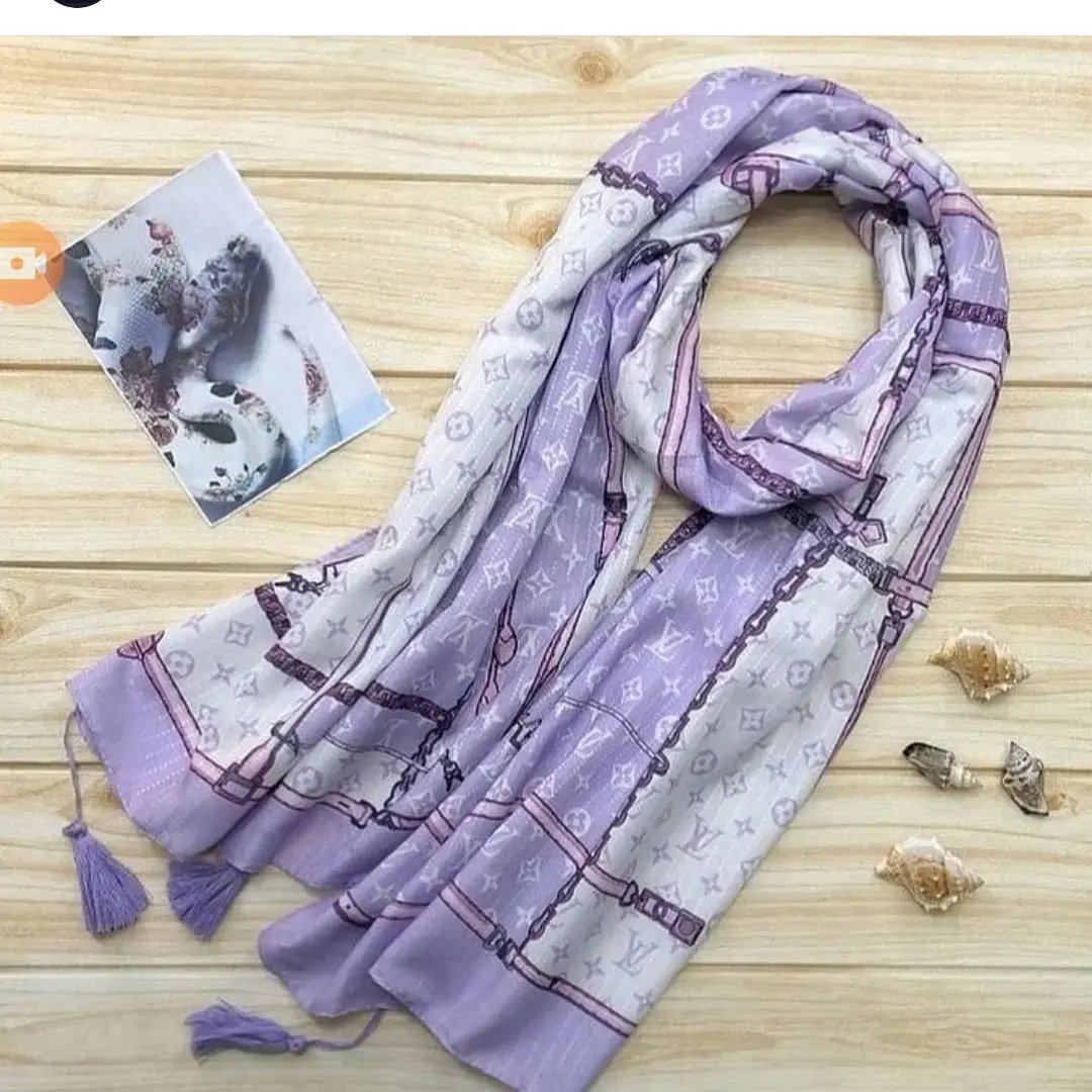 شال نخی پارچه نگینی