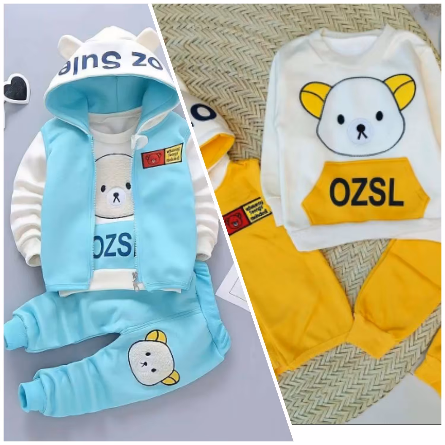 ست سه تیکه لاینر دار داخل کرکی سه تیکه بچگانه خارجی سه تیکه بچه گانه خارجی