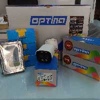 پک سه دوربین اپتینا به همراه هارد 500 گیگ و آداپتور   و فیش و 30 متر کابل