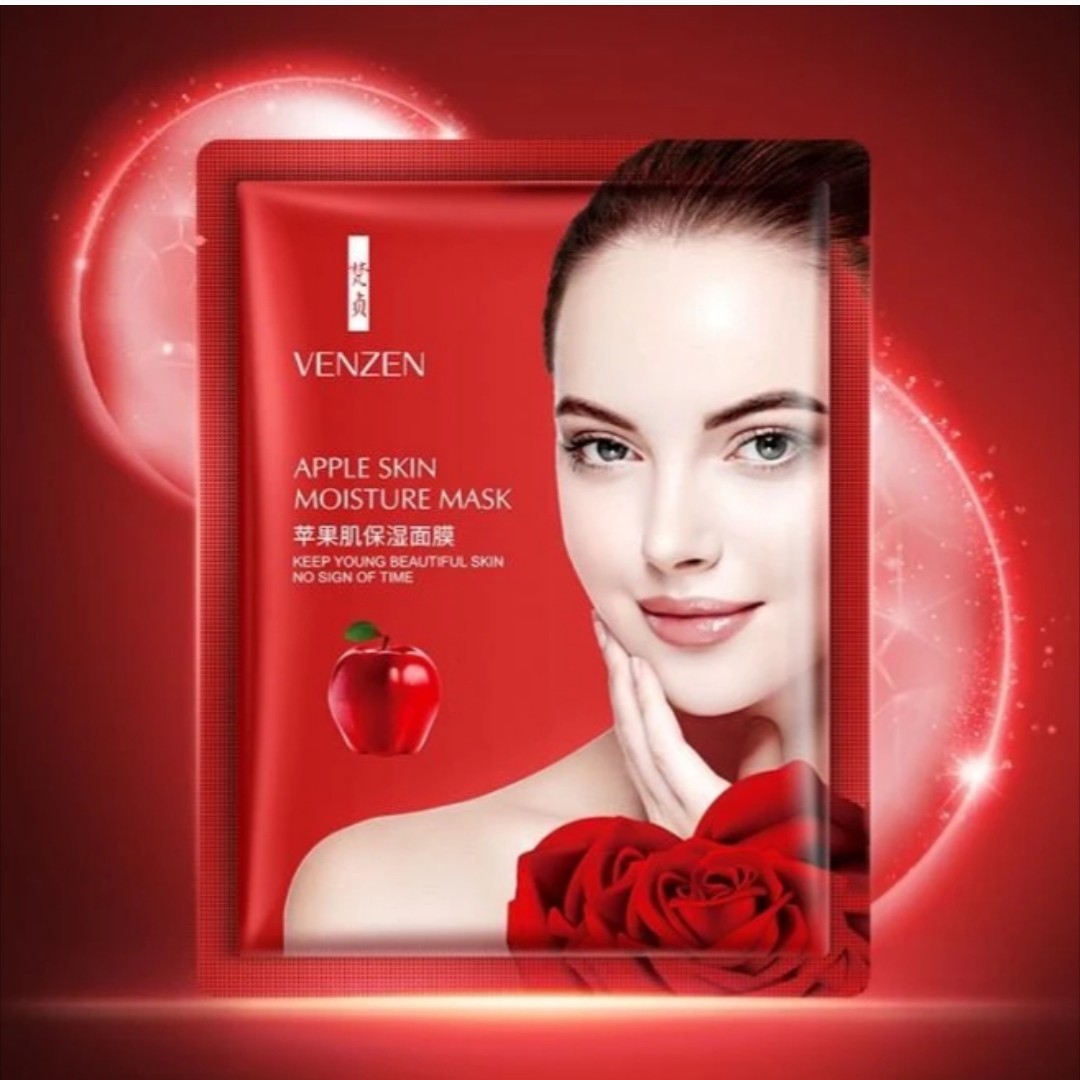 ماسک ورقه ای صورت ونزن venzen  سیب 