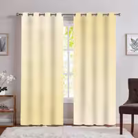 پرده چاپی پانچ طرح سایه ای کرمی SA-4901