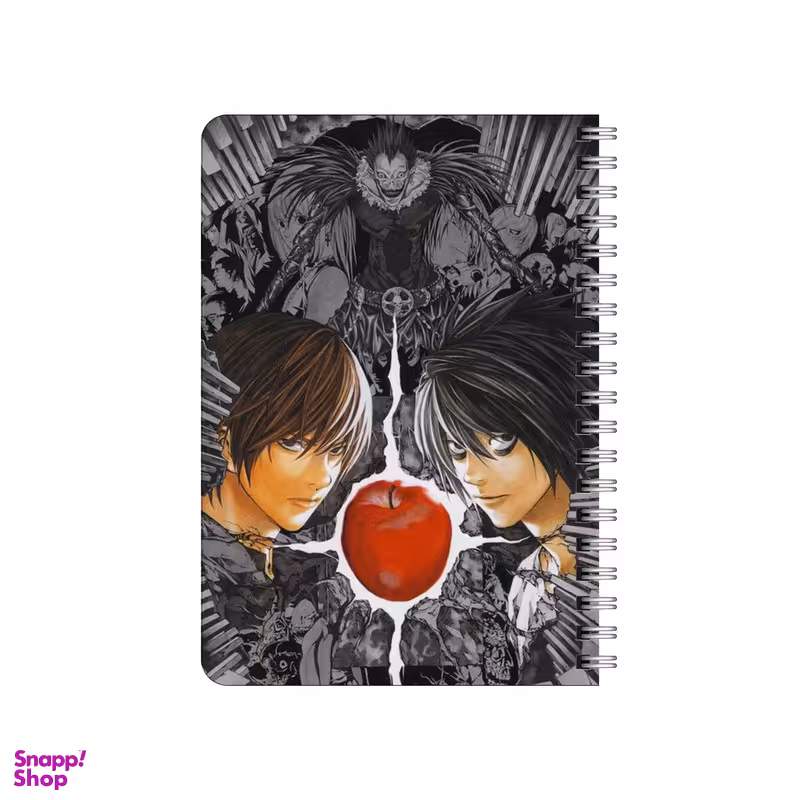 دفترچه یادداشت ۸۰ برگ بامبیلیپ مدل چوبی طرح انیمه دفتر مرگ کد 0489803