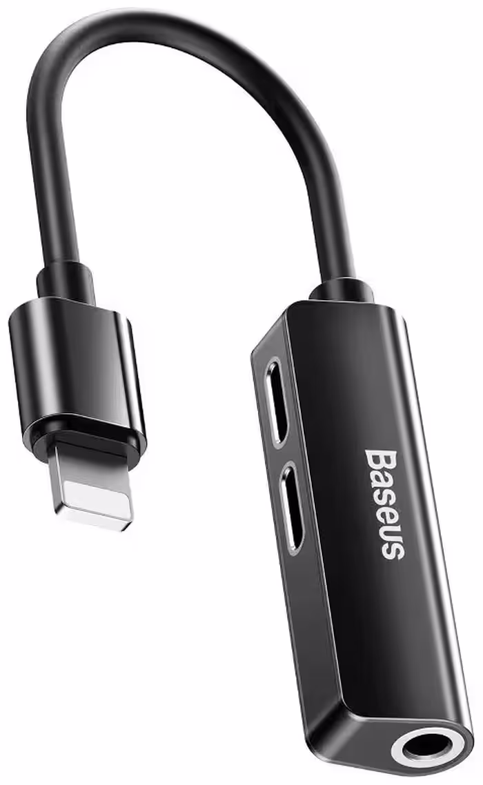 مبدل 1 به 3 لایتنینگ به 3.5mm باسئوس مدل CALL52-01