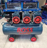 کمپرسور باد 100 لیتر سایلنت سه موتوره باس مدل 100L