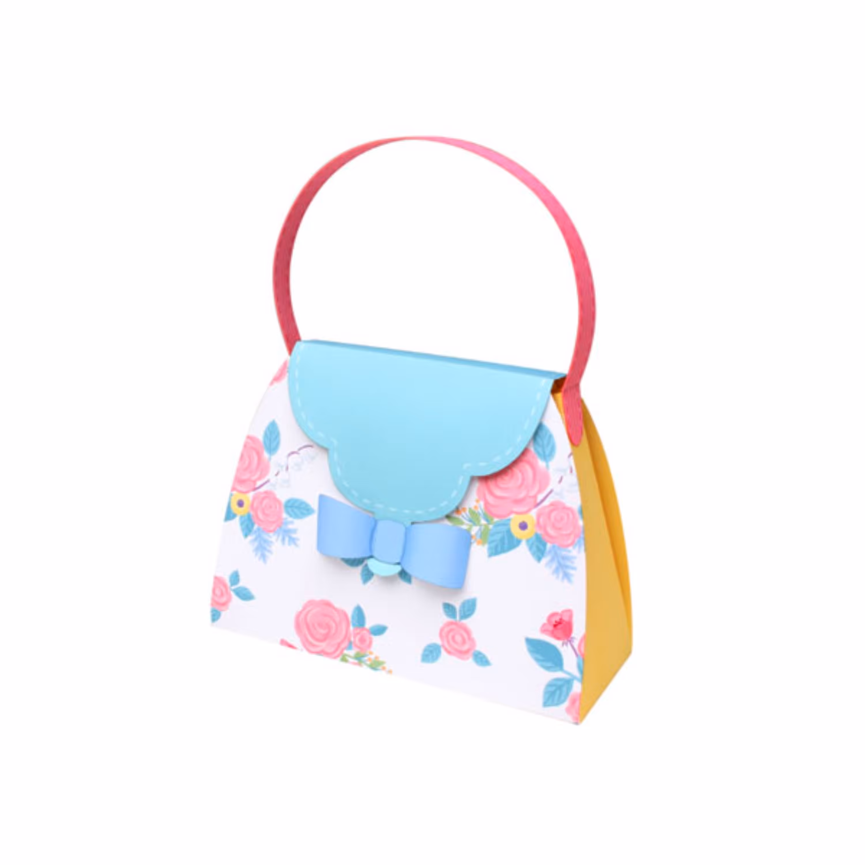 کاردستی گیفت باکس طرح کیف دستی دخترانه