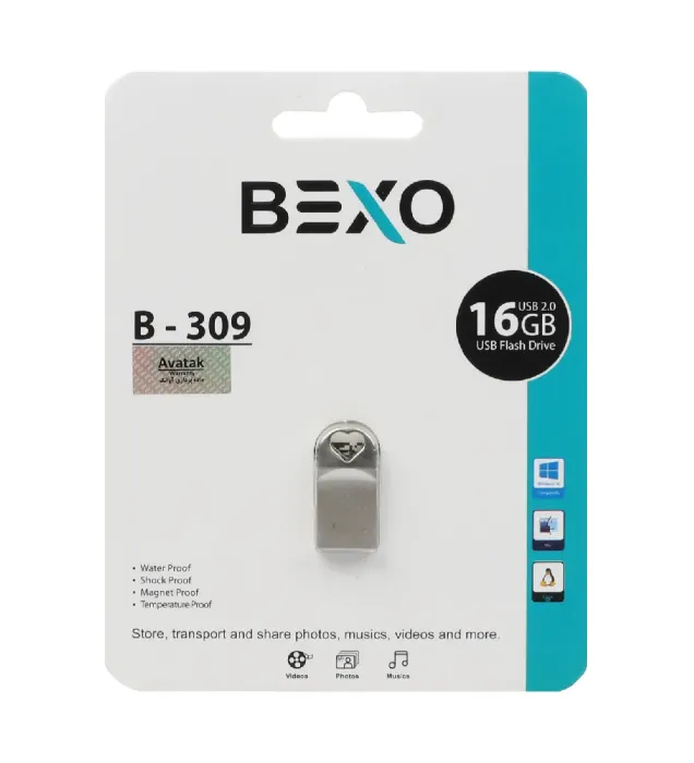 فلش مموری بکسو 16 گیگابایت مدل B-309 USB2.0