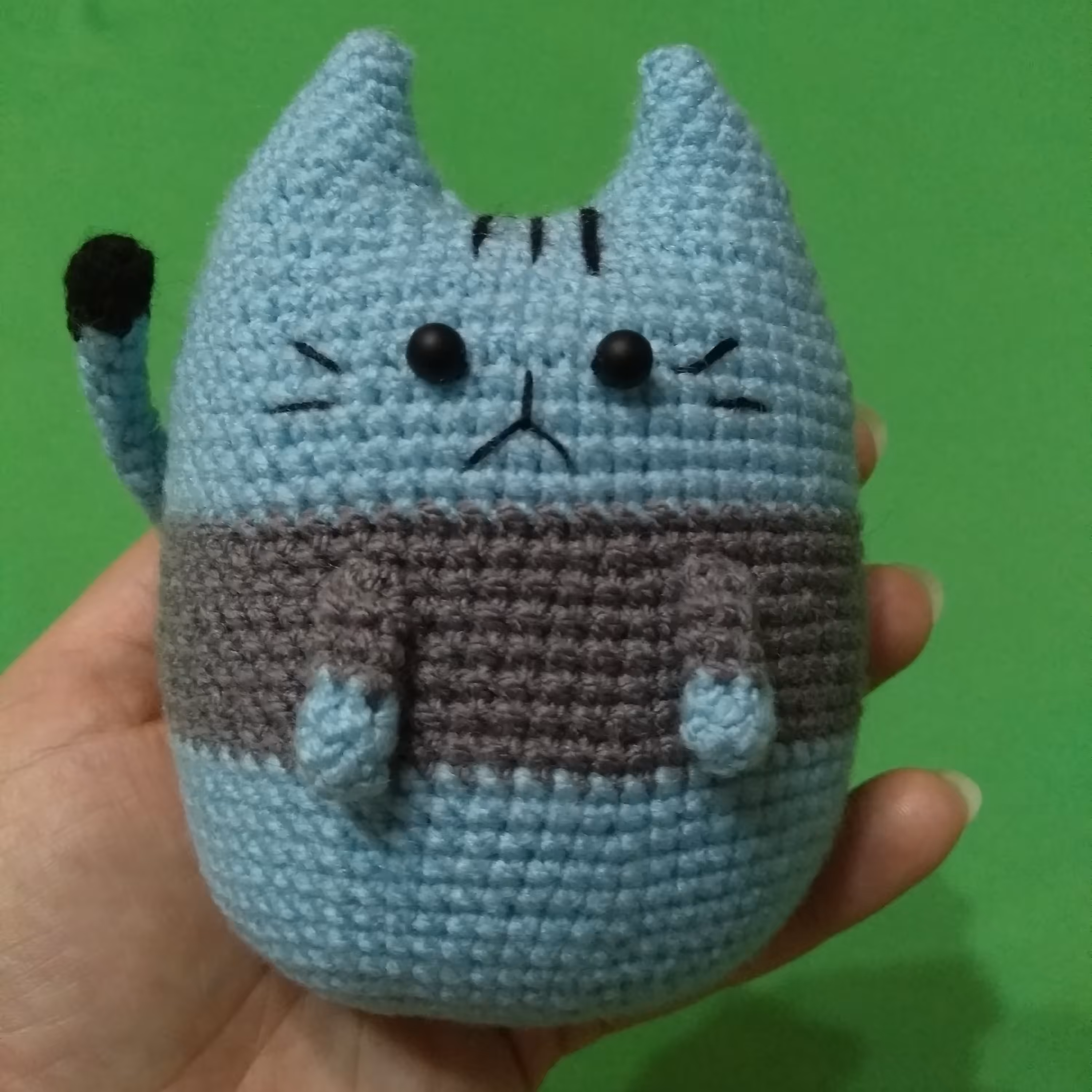 عروسک دست بافت گربه کوچولو