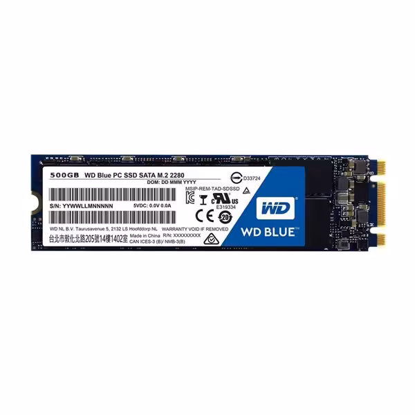 حافظه SSD وسترن دیجیتال مدل Blue WDS500G2B0B M.2 500GB