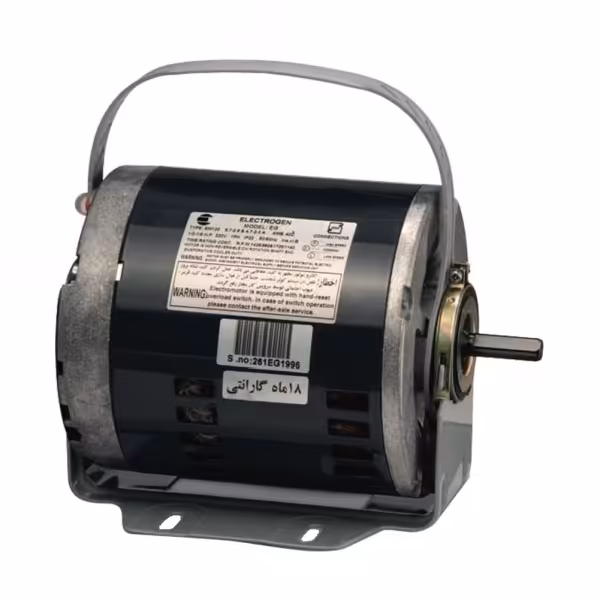 موتور ( دینام ) کولر توان 1/2 اسب مدل گاورنردار الکتروژن