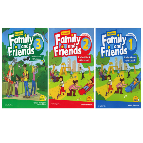 کتاب American Family And Friends اثر Tamzin Thompson and Naomi Simmons انتشارات زبان مهر سه جلدی