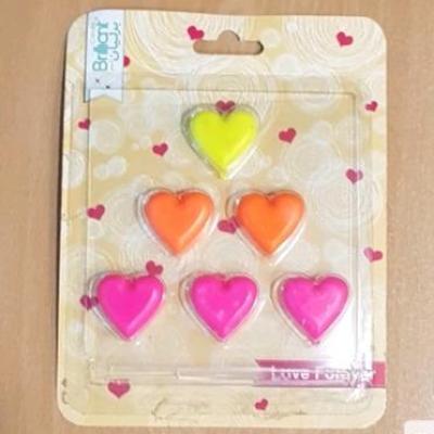 شمع قلب رنگارنگ