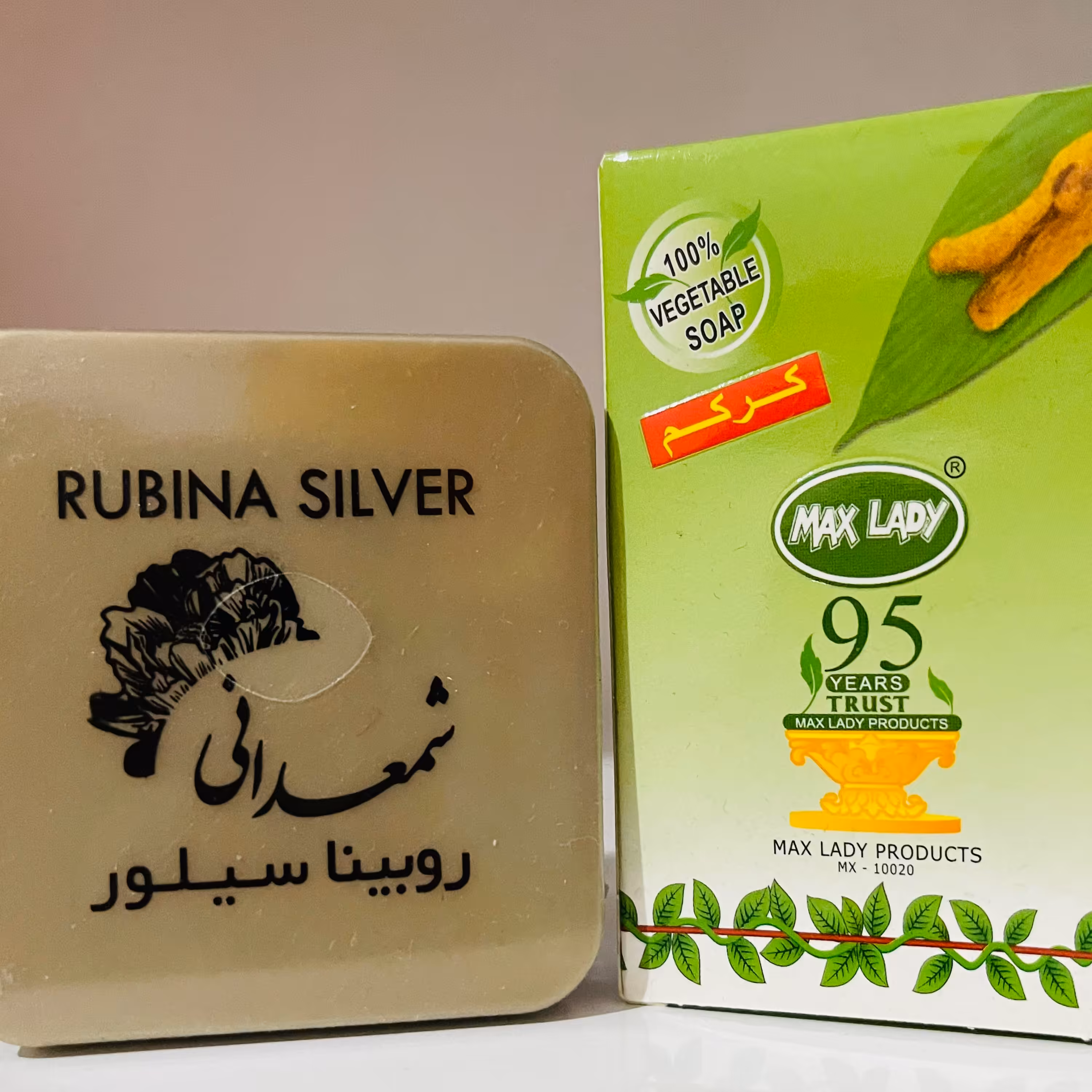 کرم روبینا سیلور بهمراه صابون زردچوبه