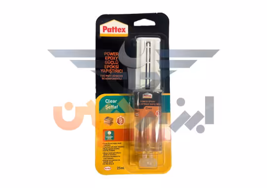 چسب اپوکسی دوقلو شفاف سرنگی پاتکس pattex