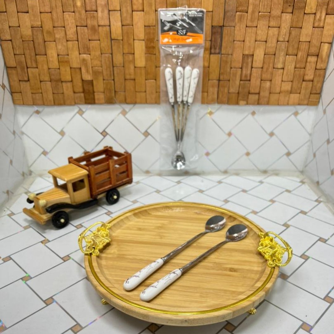 قاشق شربت ماربل سفید