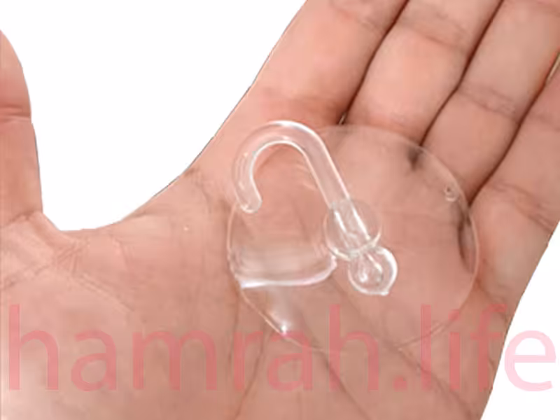 چسبونک سایز  قطر 5 سانت ( ساکشن کاپ - چسبانک شیشه )