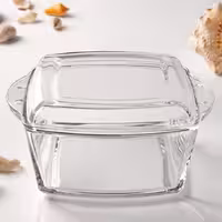 قابلمه شیشه ای دربدار پردیس سایز کوچک 