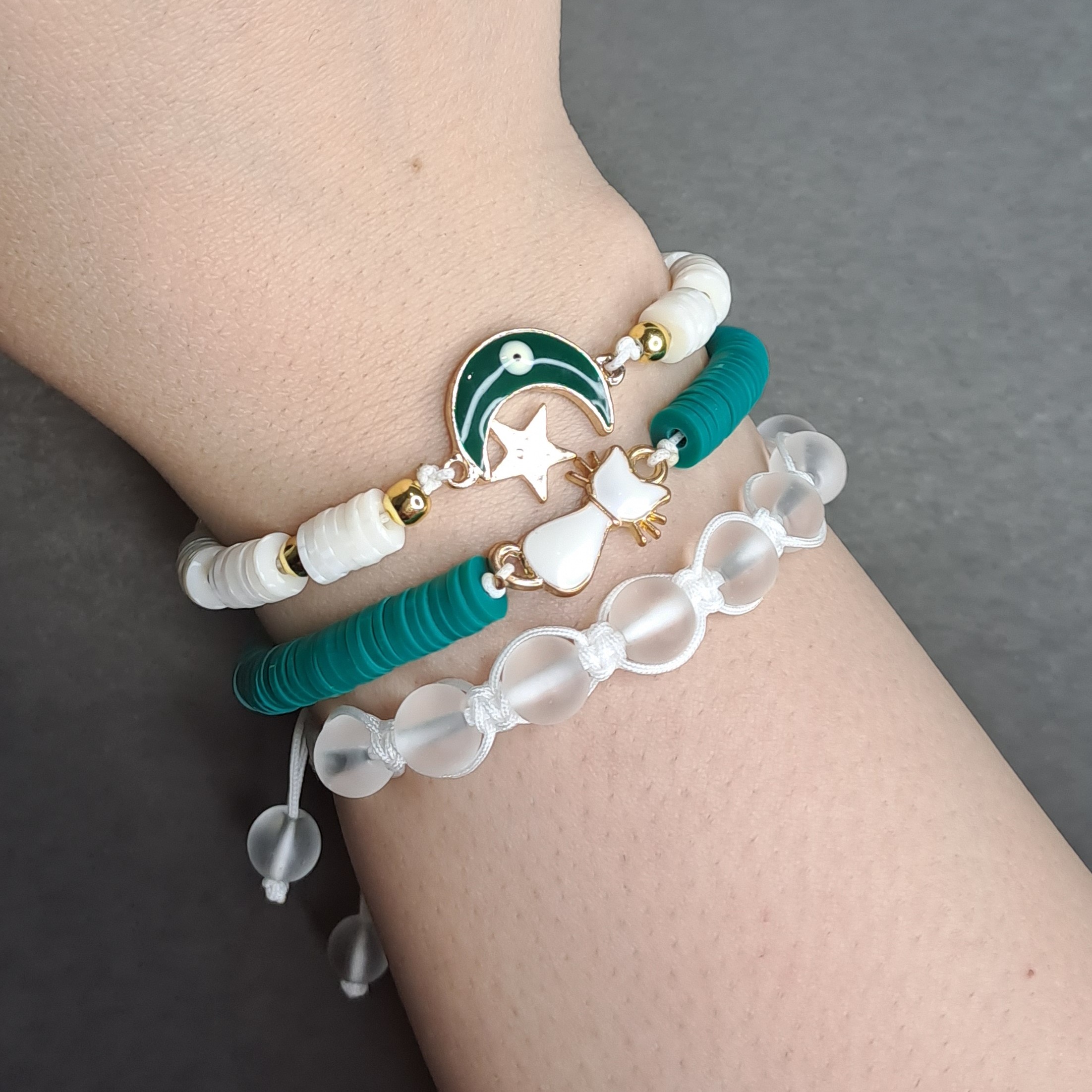 دستبند فیمو دخترانه و زنانه (پک3 عددی)