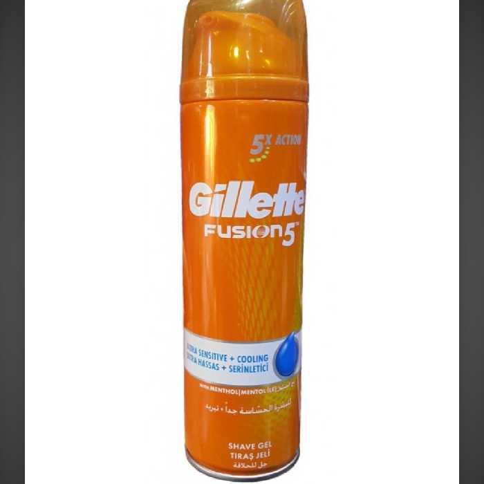 ژل و کف اصلاح ژیلت فیوژن اصل حجم 200 میلی گرم مخصوص آقایان

