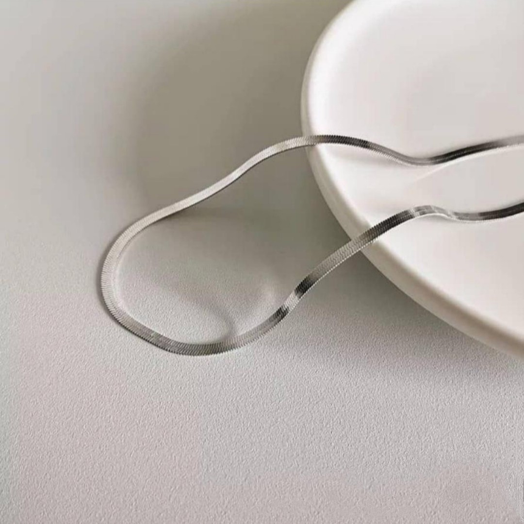 گردنبند ماری نقره ای STAINLESS STEEL