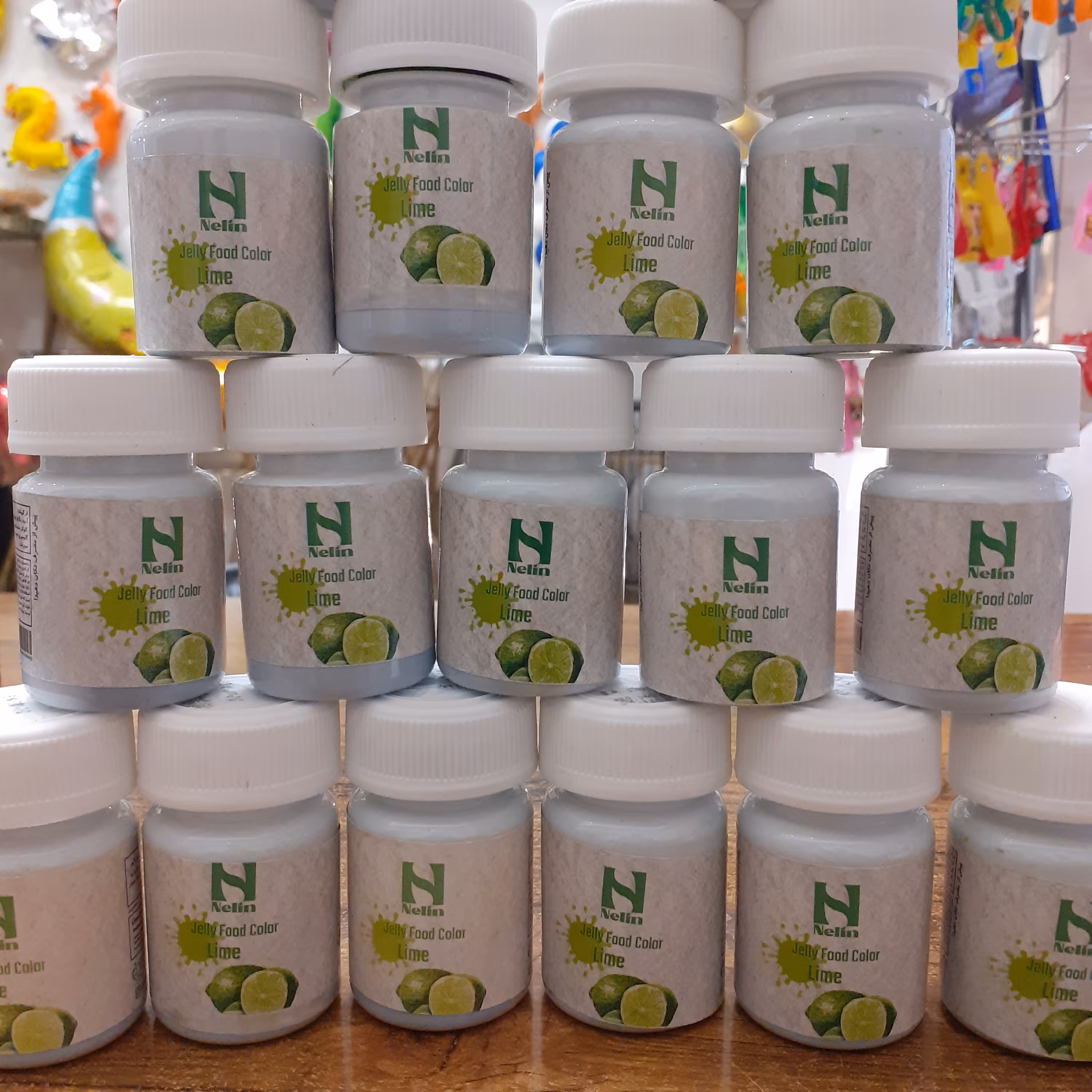 رنگ خوراکی ژله ای برند نلین رنگ سبز