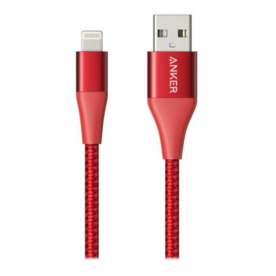 کابل 0.9 متری Lightning انکر A8452H91 Powerline II Red