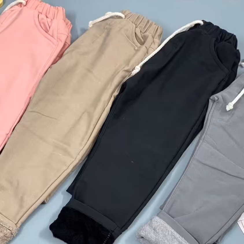 شلوار کتان توخز لاینردار،مناسب دخترا وپسرای خوشتیپمون،نرم وگرم وراحت،قد61تا85