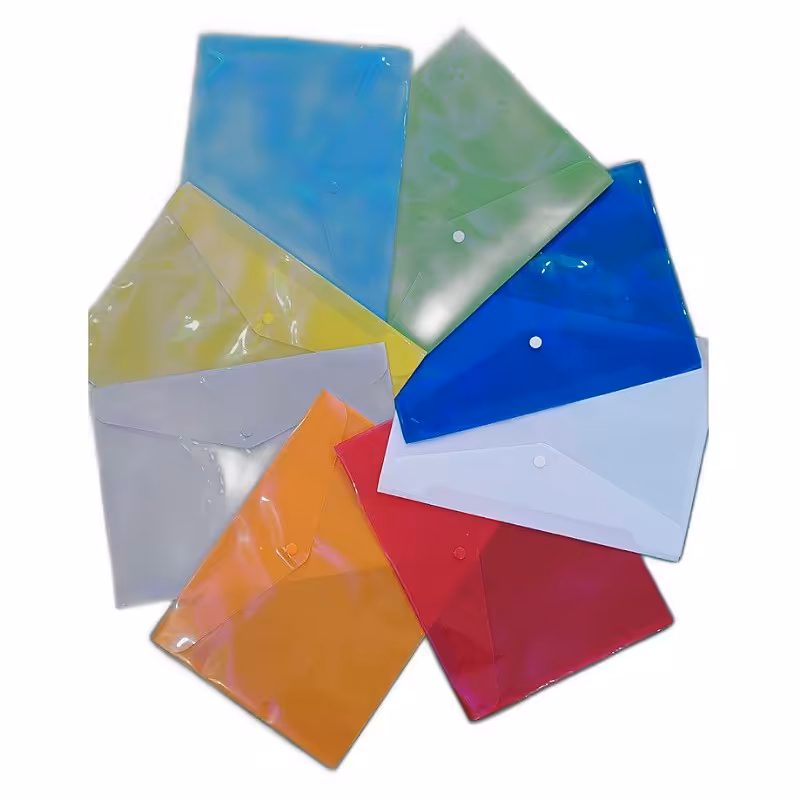 پوشه دکمه دار سایز  A4 همراه با رنگ های متنوع  و کیفیت عالی