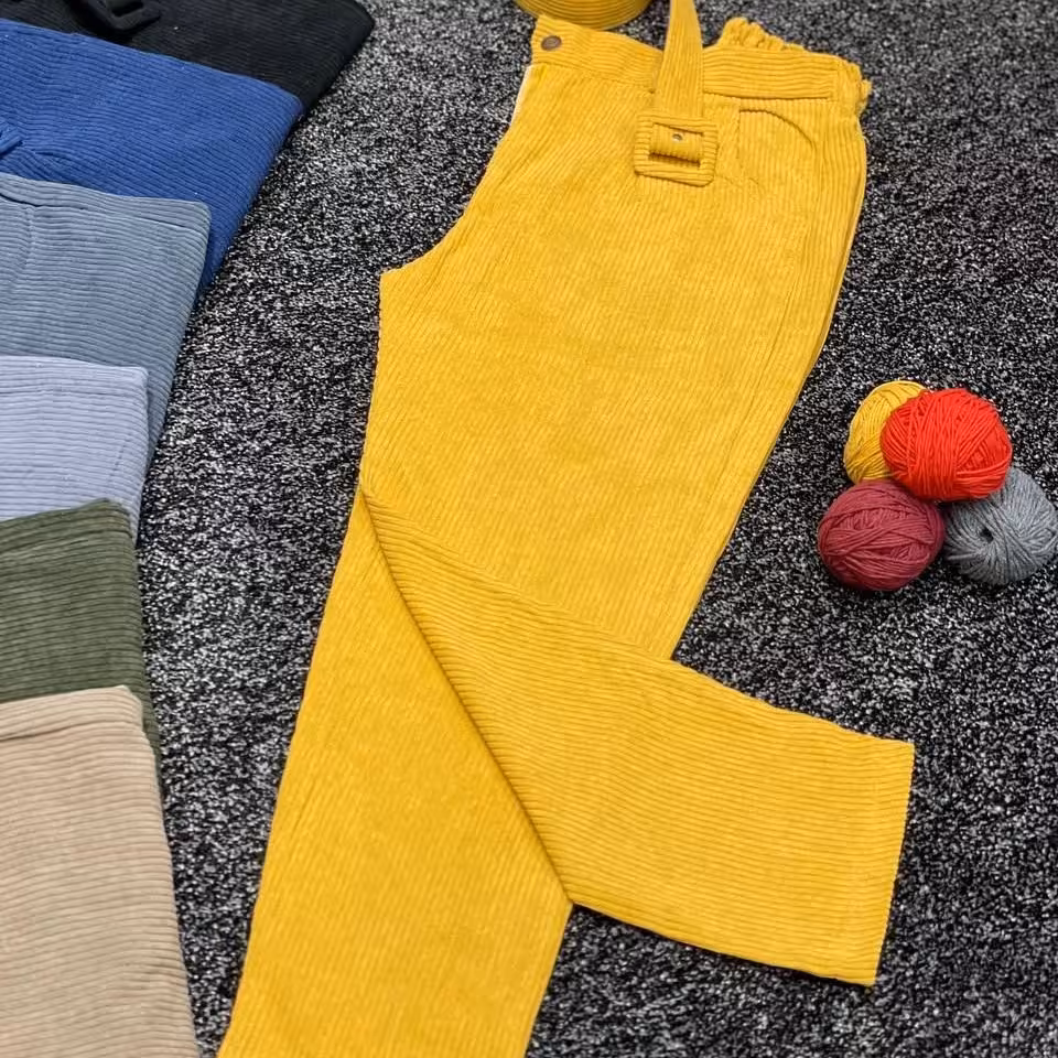 شلوار مخمل کبریتی