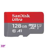 کارت حافظه microSDXC سن دیسک مدل Ultra A1 کلاس 10 استاندارد UHS-I U1 سرعت 100MBps ظرفیت 128 گیگابایت