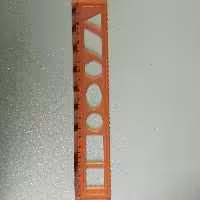 خط کش ژله ای 20سانتی شابلون دار