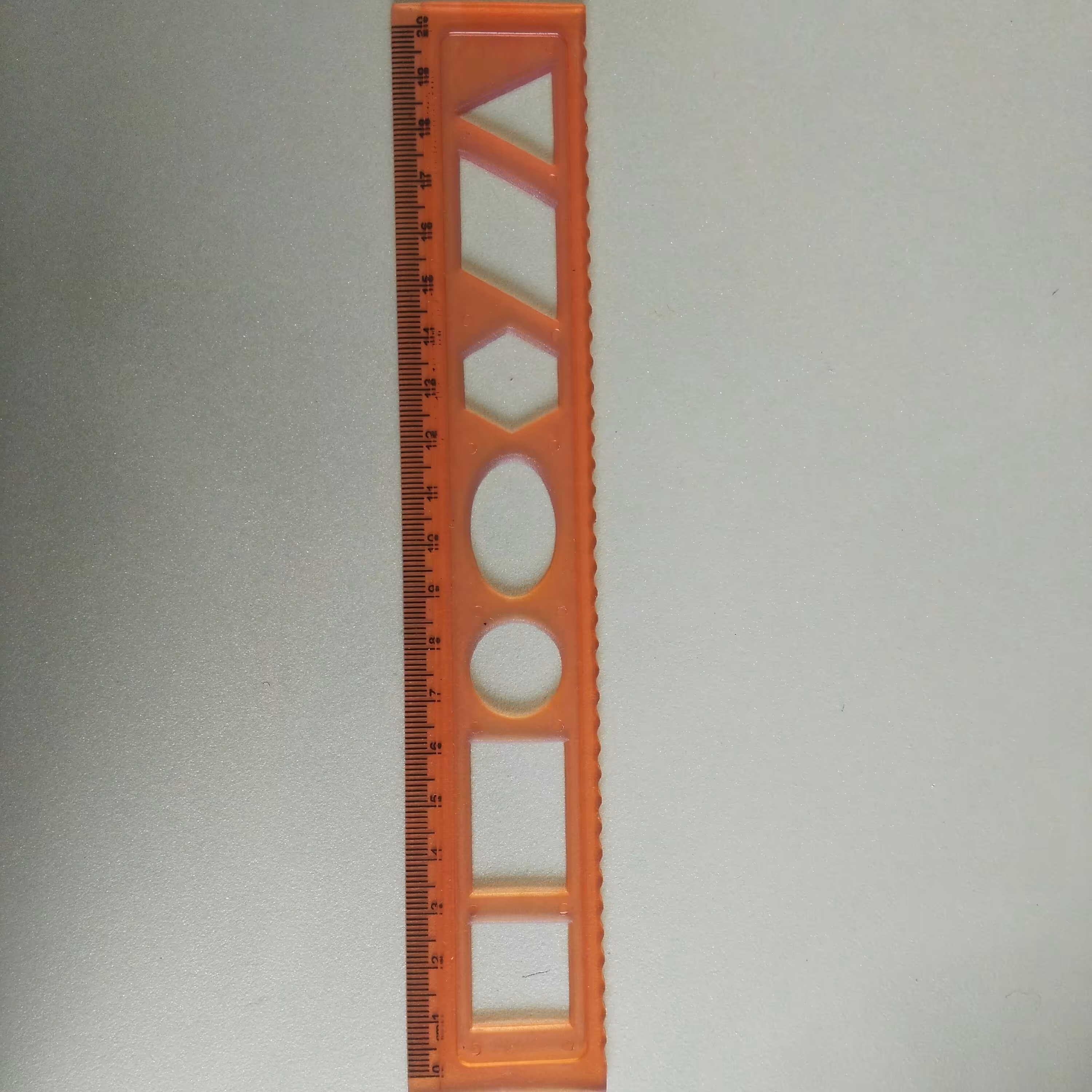 خط کش ژله ای 20سانتی شابلون دار