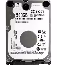 هارد دیسک لپ تاپ اچ جی اس تی با ظرفیت 500 گیگابایت