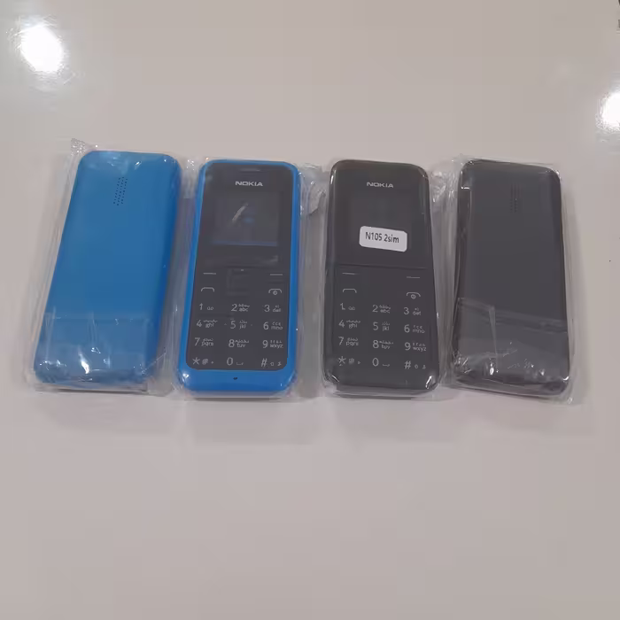 قاب نوکیا دکمه ای NOKIA 105 دو سیم کارت پوسته پشت و رو جلد گوشی دکمه ای قدیمی RM-1134 صد و پنج قدیمی nokia 1050 - N105