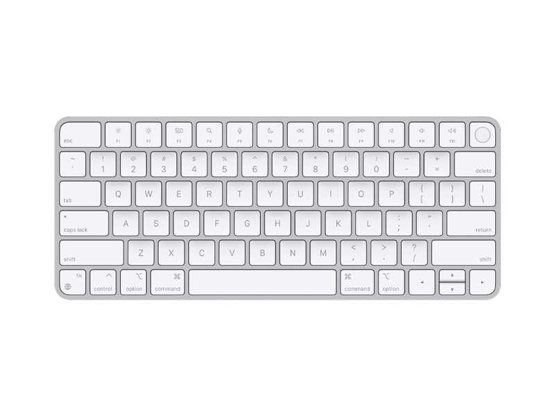 کیبورد بیسیم اپل مدل Magic Keyboard Silver US English With Touch ID MK293
