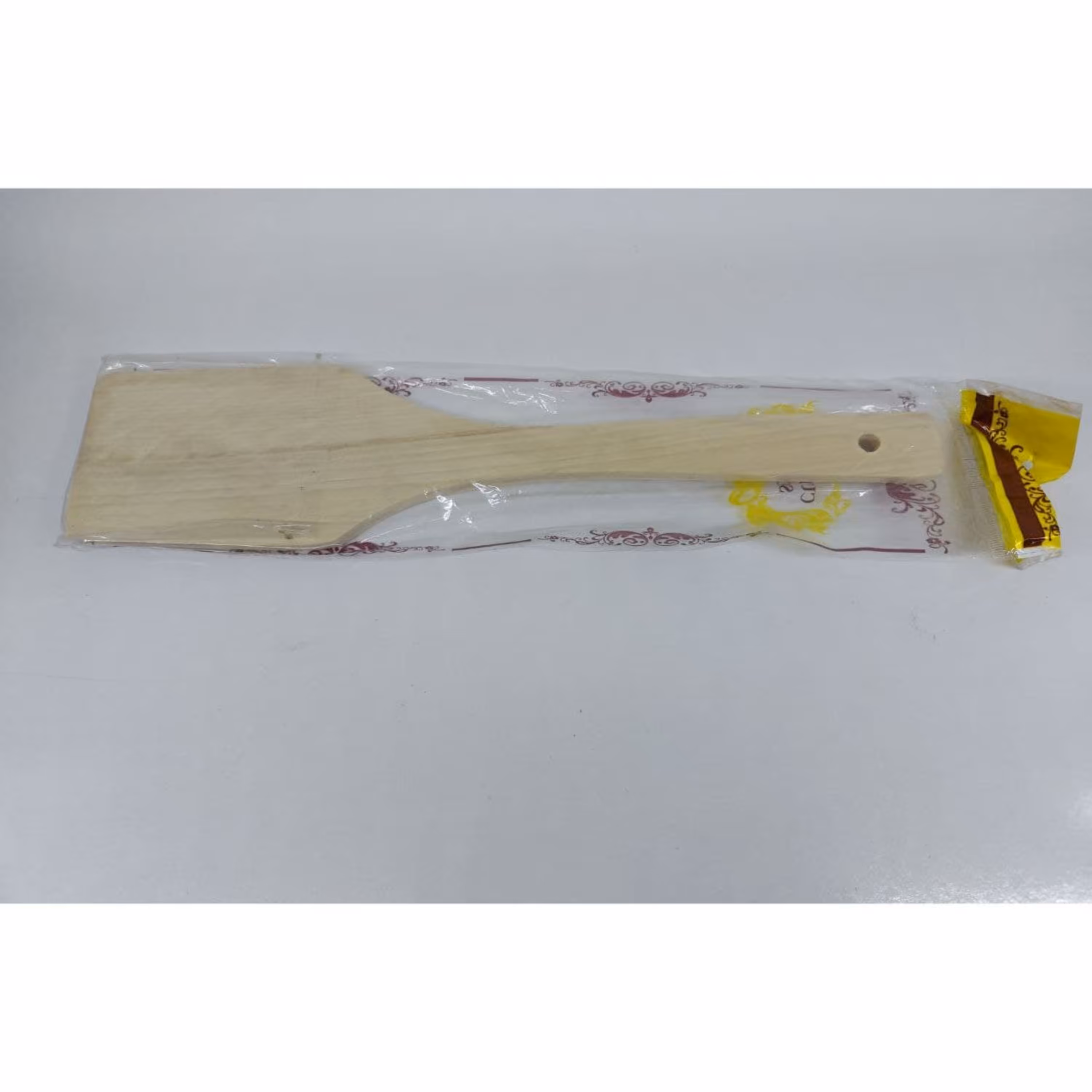 کفگیر چوبی برگردان سرصاف سفید خارجی کیفیت بالا 