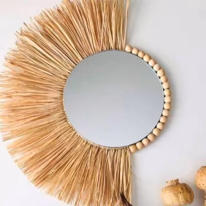 اینه مکرومه و مهره یکی از زیباترین هنر دست 