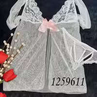 لباس خواب سفید با شورت پشت قلبی Desire کد 1259611