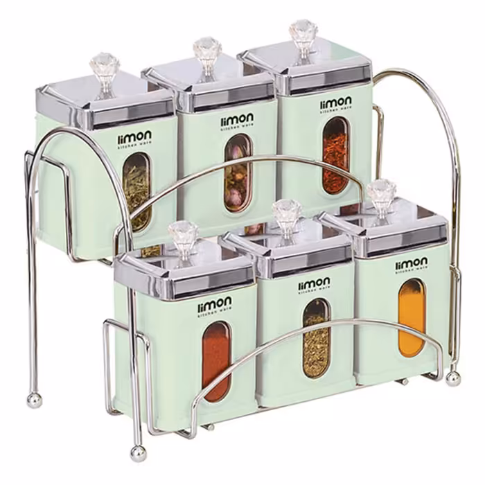 ست ادویه 6عددی 4گوش (1618) (لیمون)