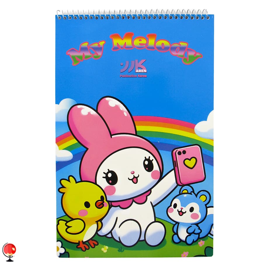 دفتر نقاشی A4 سیمی طرح ملودی کارن