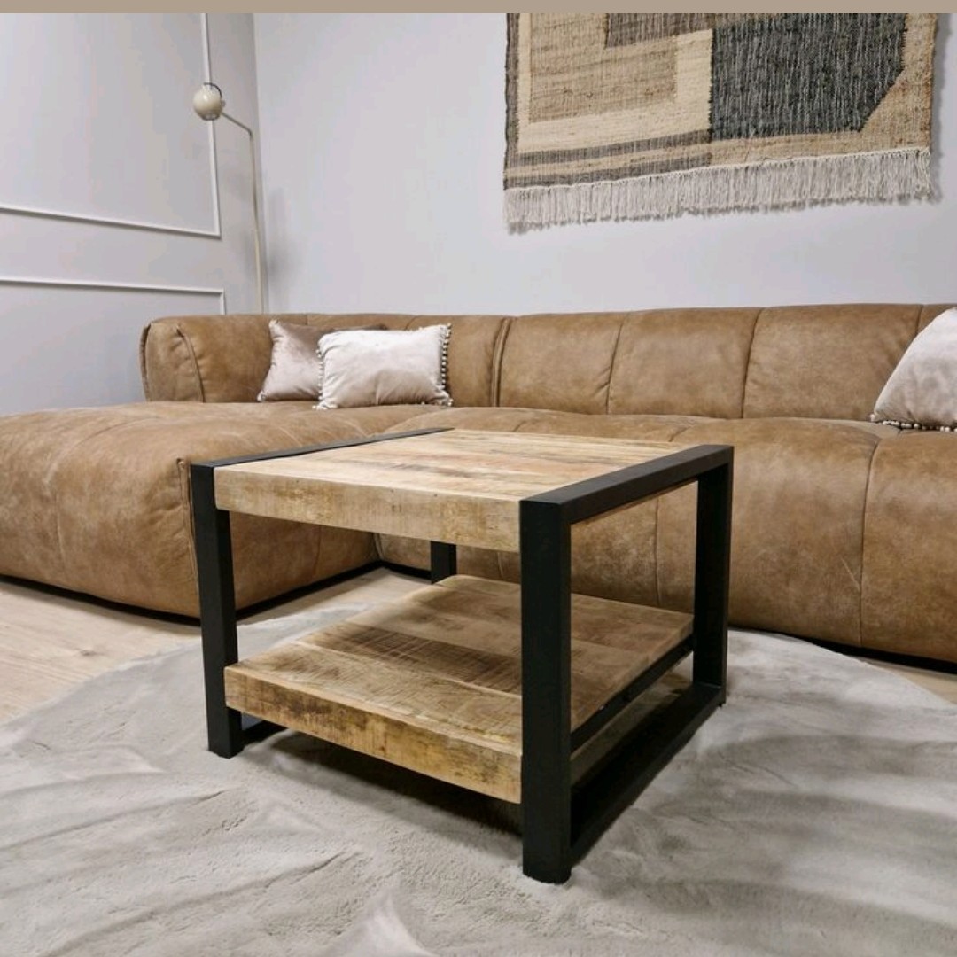 جلو مبلی چوب و فلز روستیک کد J9