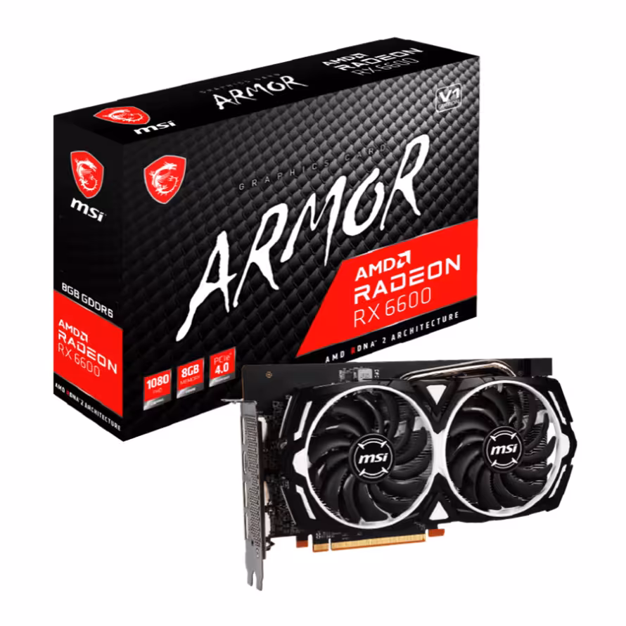 کارت گرافیک ام اس آی Radeon RX 6600 ARMOR V1 8GB