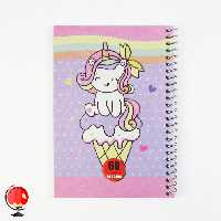 دفتر یادداشت سیمی 1/8 طرح یونیکورن آپادانا