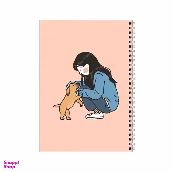 دفتر مشق 80 برگ بامبیلیپ طرح سگ و دختر کد 8124872