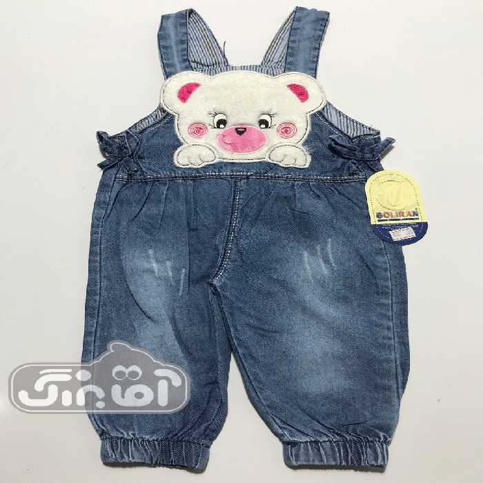 پیشبندی لی گل ایران طرح خرس لپ صورتی کد 633