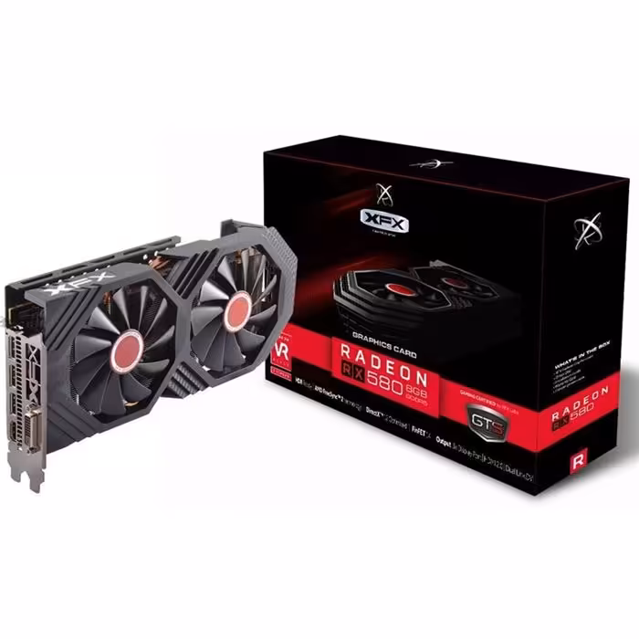 کارت گرافیک ایکس اف ایکس مدل آر ایکس 580 GTS Black Edition با حافظه 8 گیگابایت