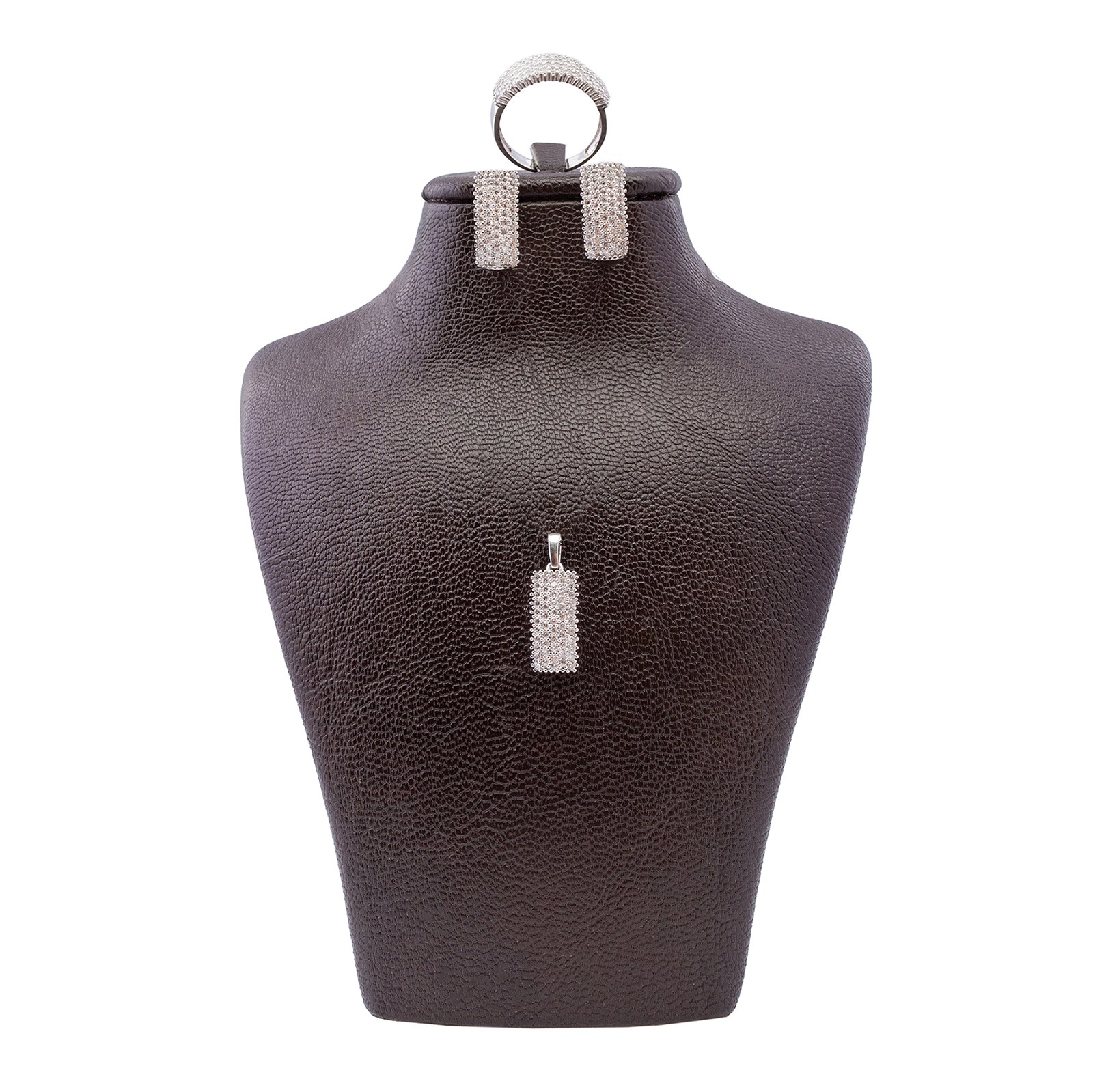  نیم ست نقره زنانه تنیسی آمیتیس مدل AMT-N087 